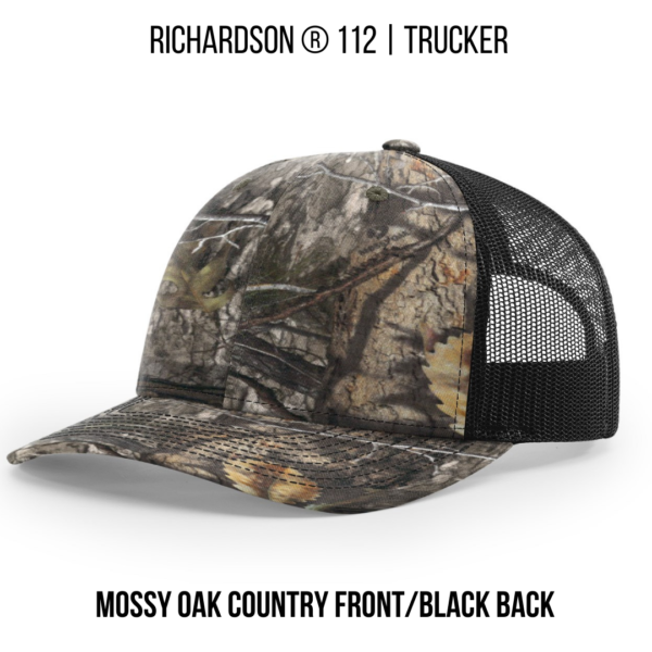 Richardson 112 Mossy Oak Country Front/Black Back