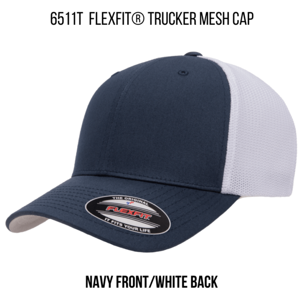 6511T FLEXFIT Navy Front/White Back